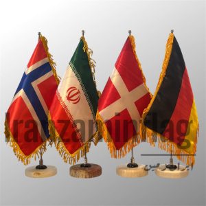 پرچم رومیزی ساتن براق